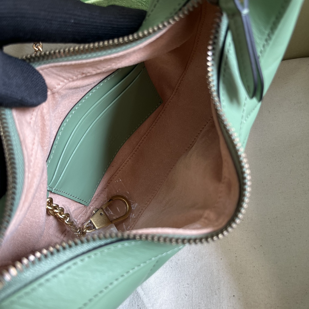 Gucci Sheepskin Twill Underarm Bag