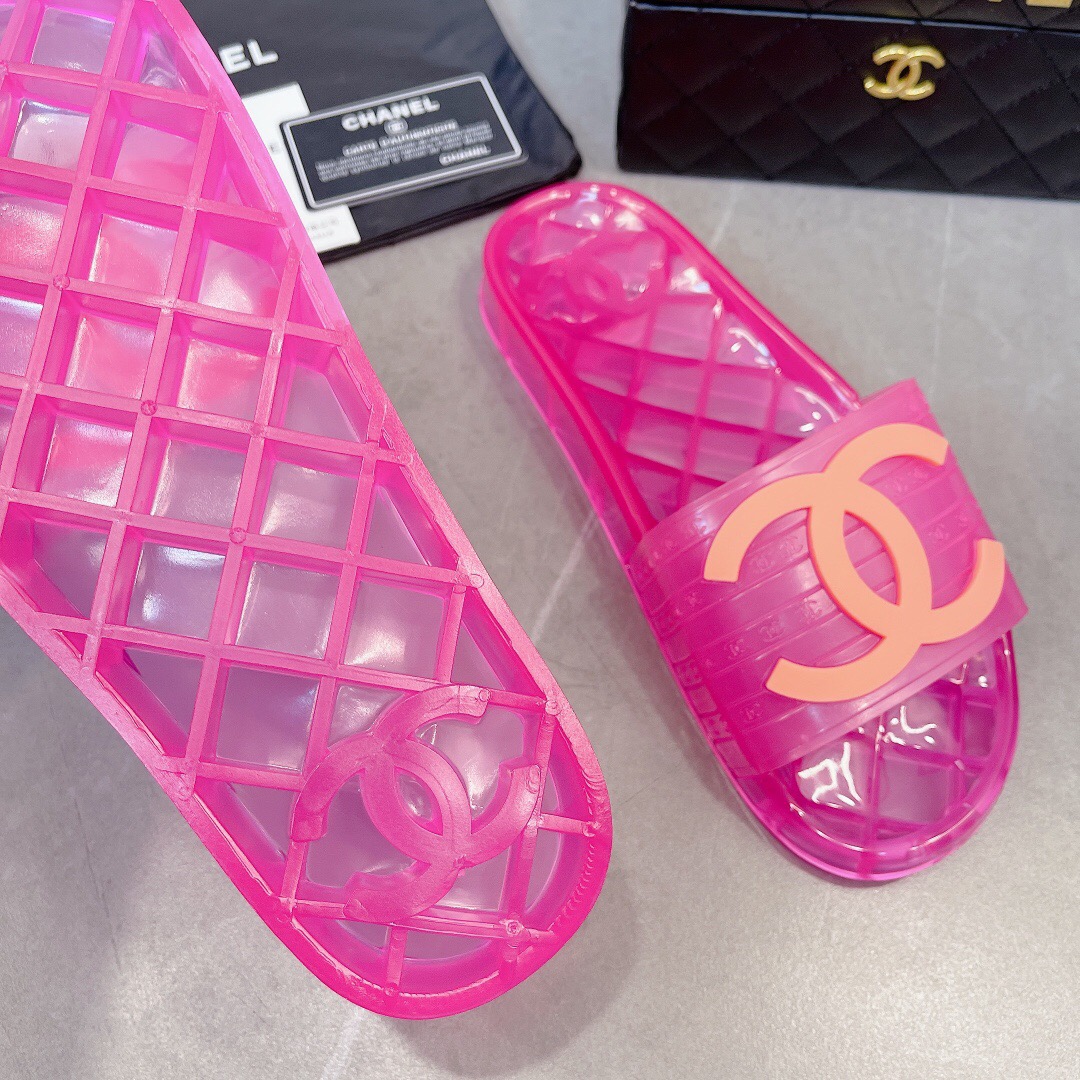 Chanel Crystal Couple Slippers