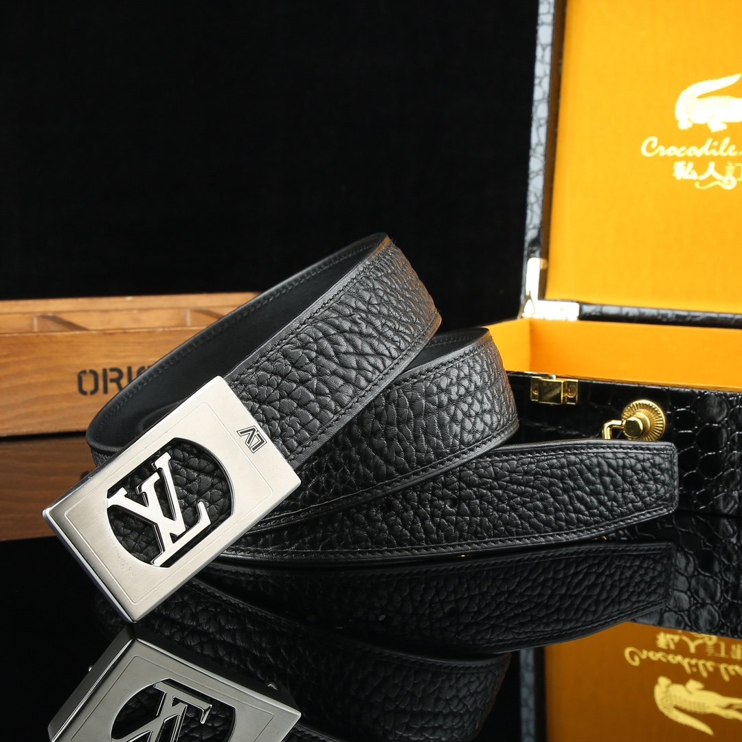 LV Leather Luxury Belt