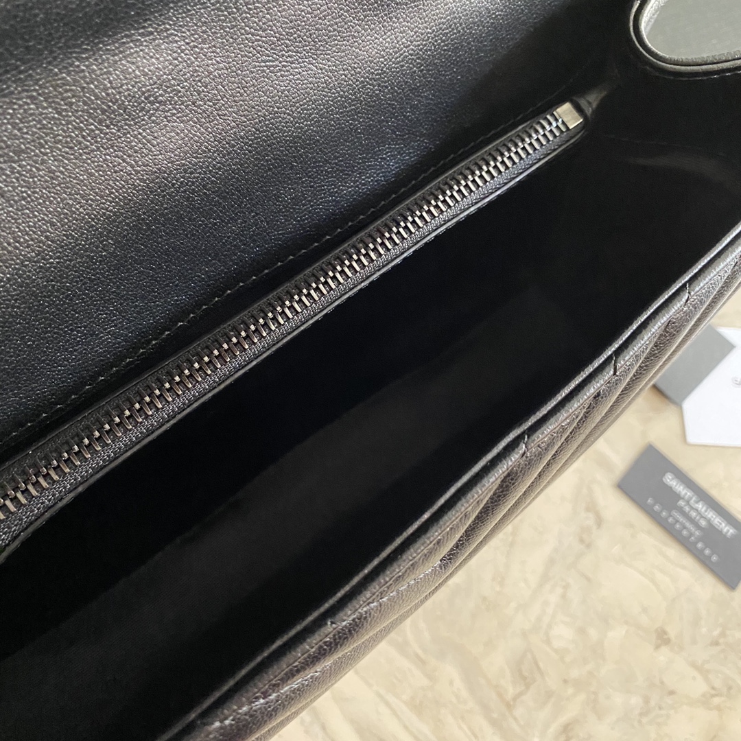 Saint Laurent Classic Leather Twill Handbag