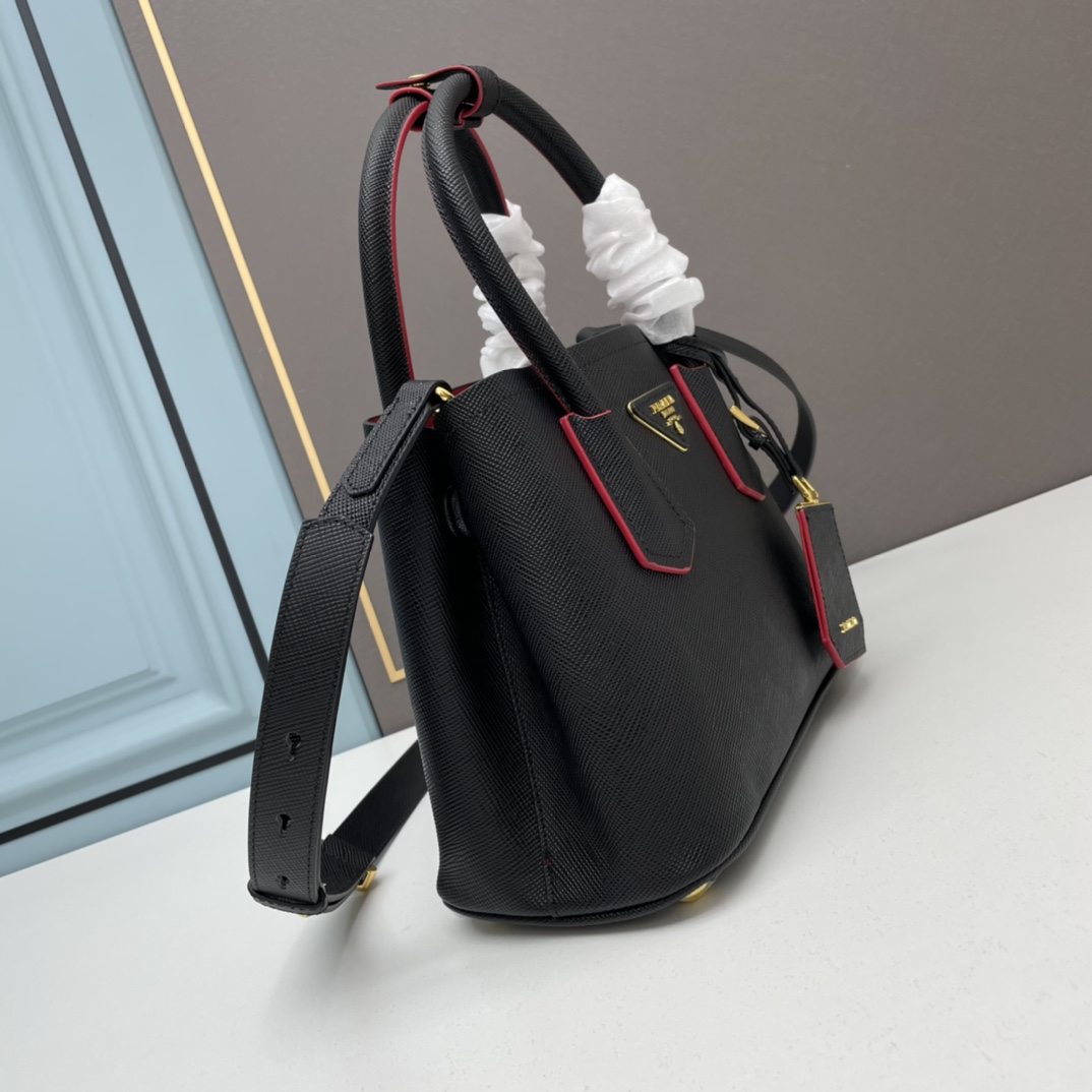 Prada Double Leather Handbag