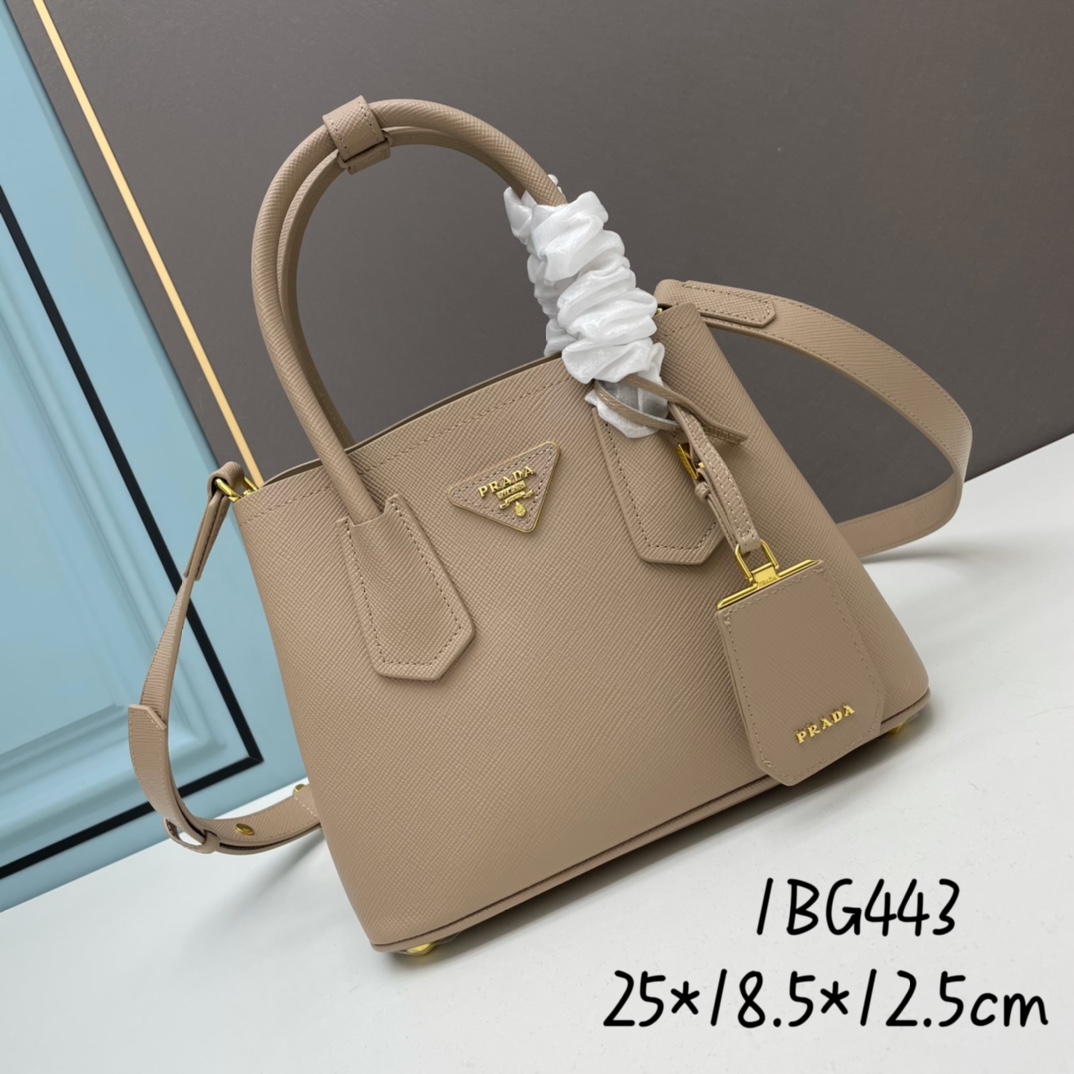 Prada Double Leather Handbag
