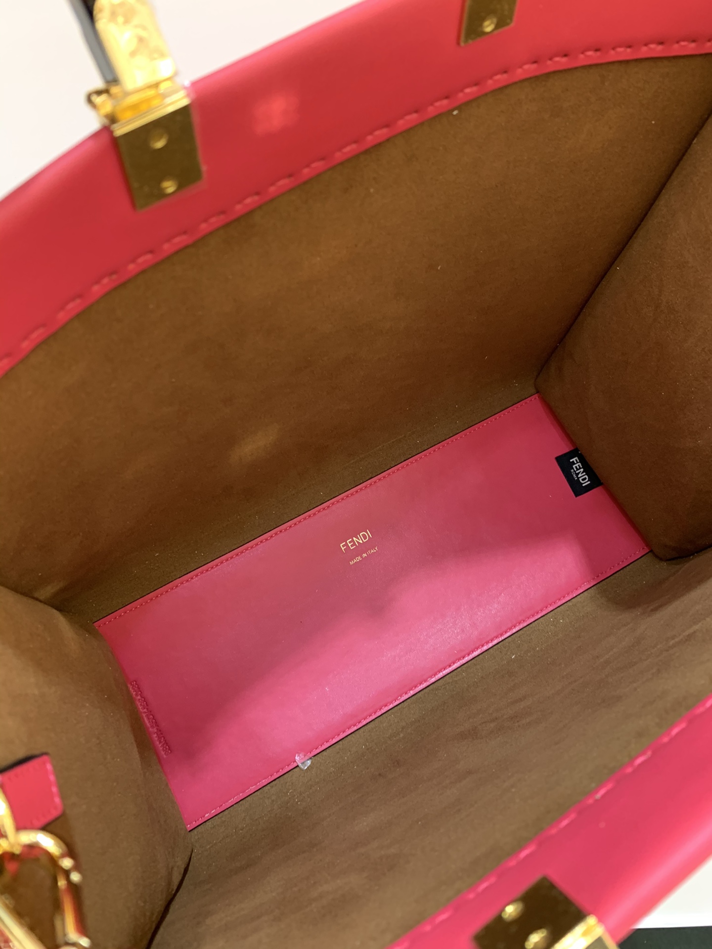 Fendi Soft Tweed Handbag Tote Bag