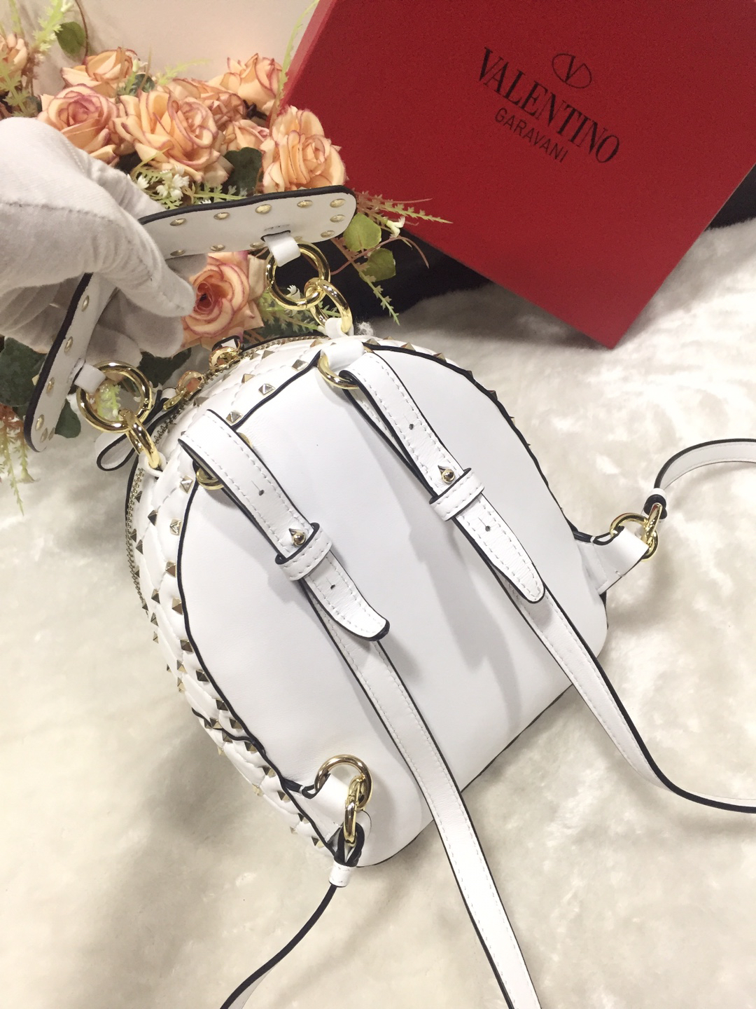 Valentino Sheepskin Backpack