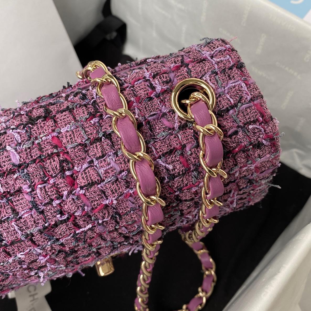 Chanel Tweed Weave Handbag