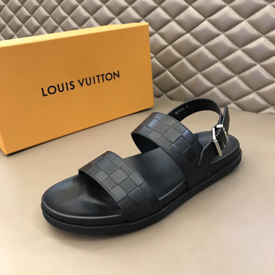 Louis Vuitton Black Sandals