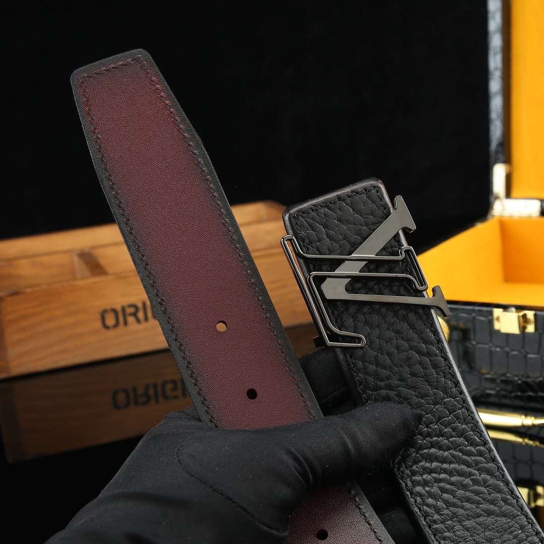 LV Leather Luxury Belt