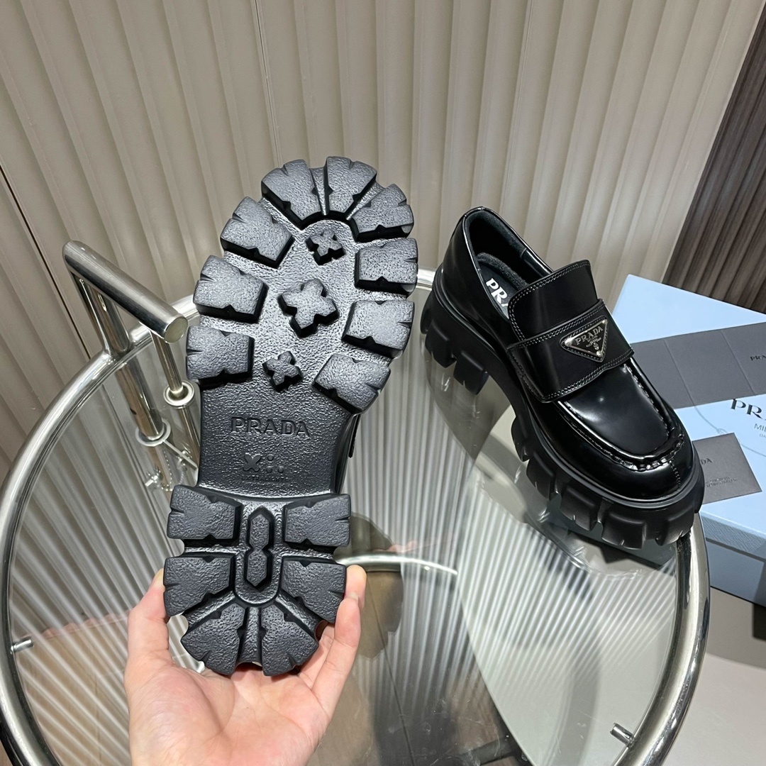 Prada Classic Catwalk Sheepskin Flats