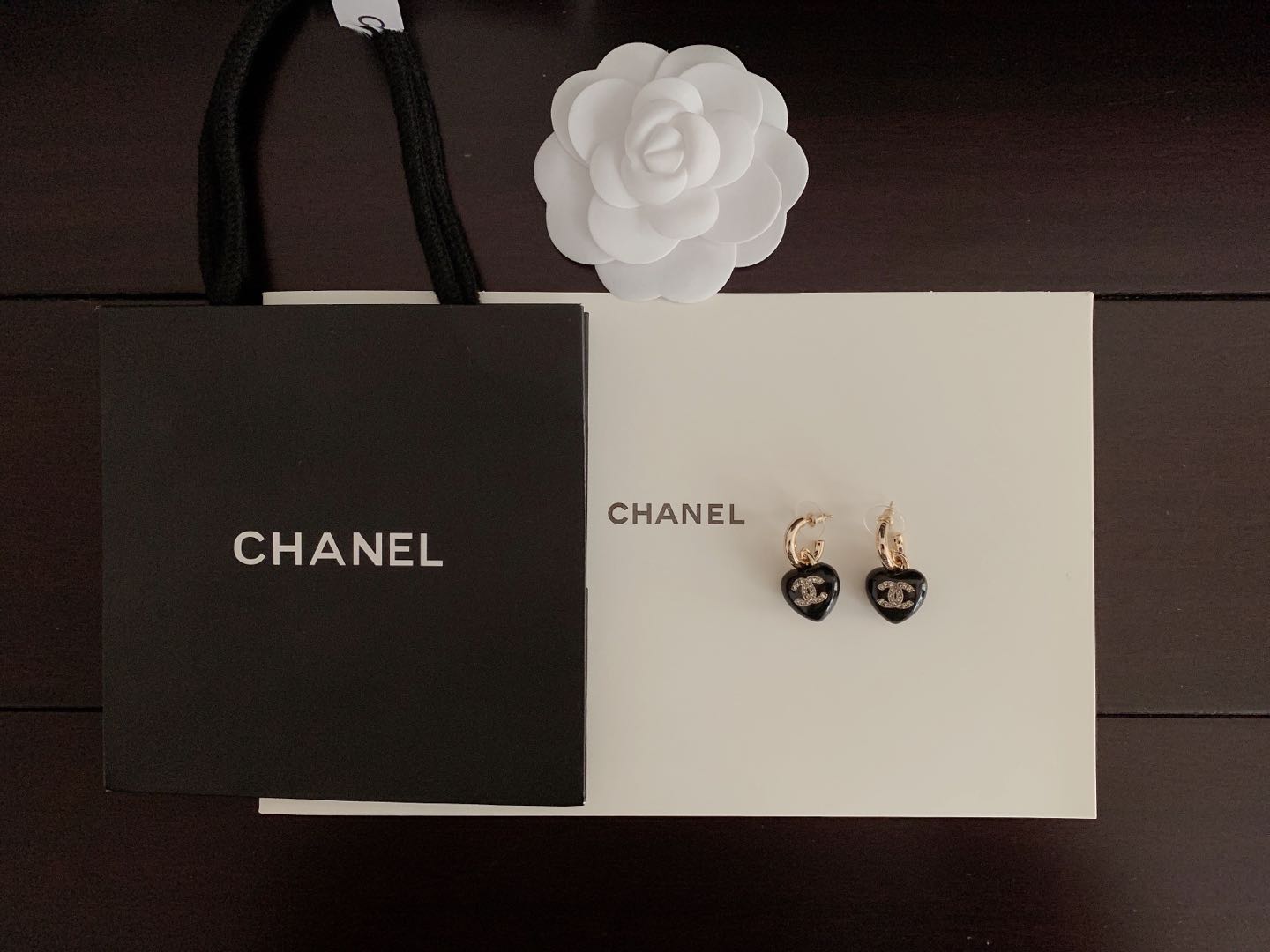 Chanel Heart-Shaped Earrings