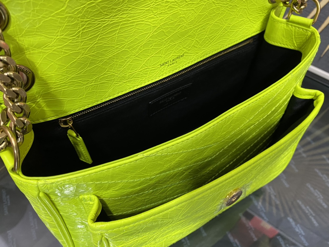 Saint Laurent Niki Oil-Waxed Leather Bag