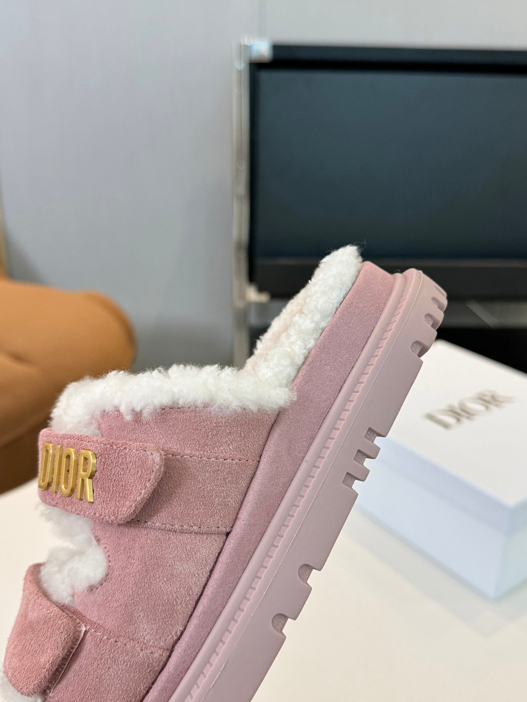 DIOR Act Autumn-Winter Wool Slide Sandals