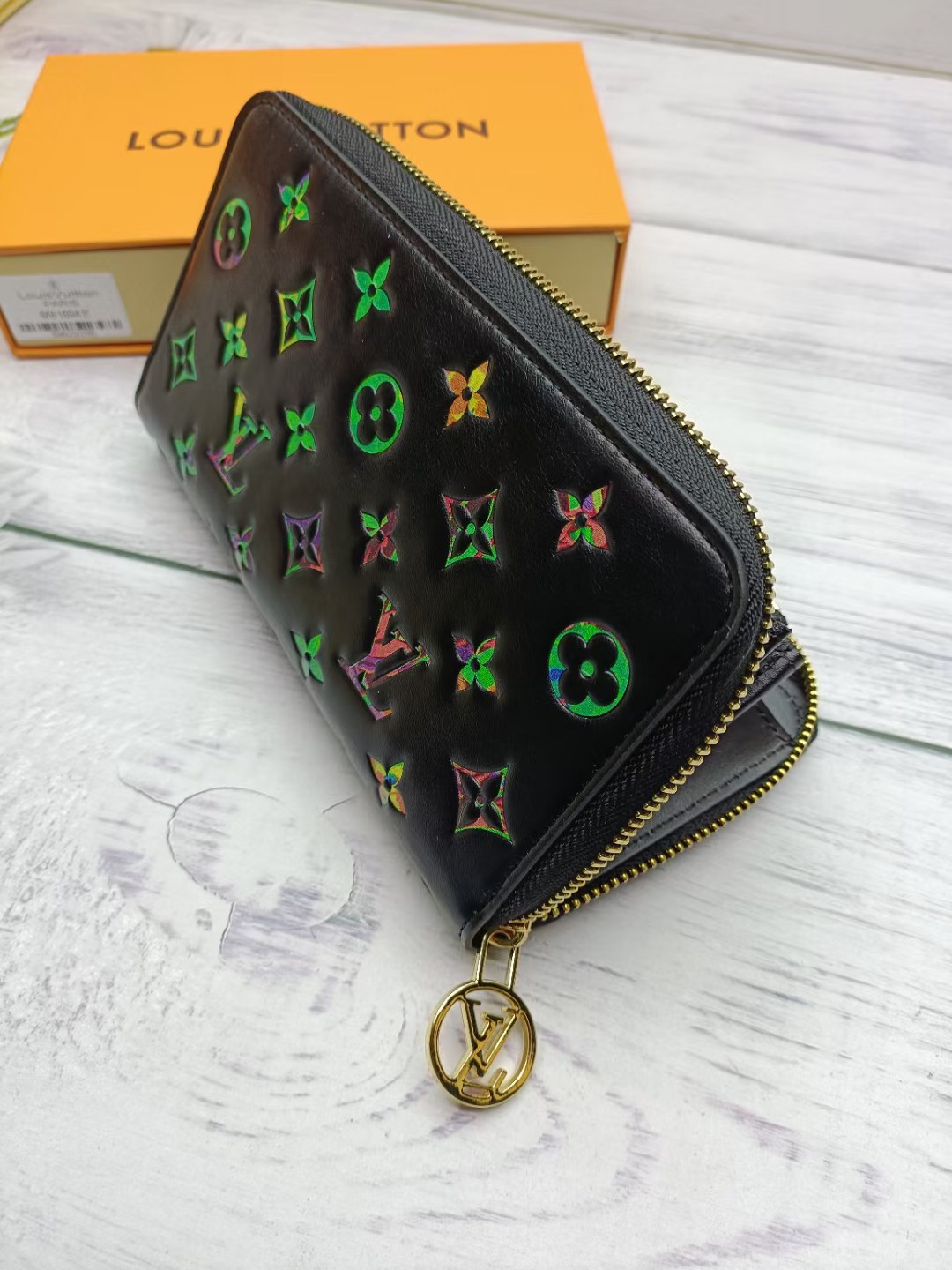 Louis Vuitton Classic Black Clutch Bag