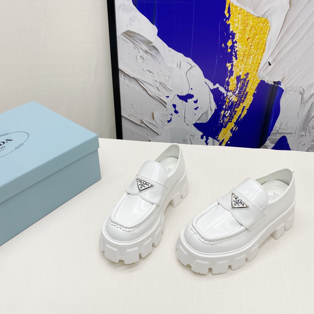 Prada Classic Catwalk Sheepskin Flats