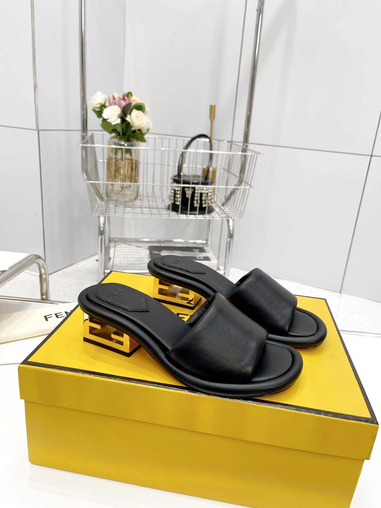 FENDI Water Platform Slippers