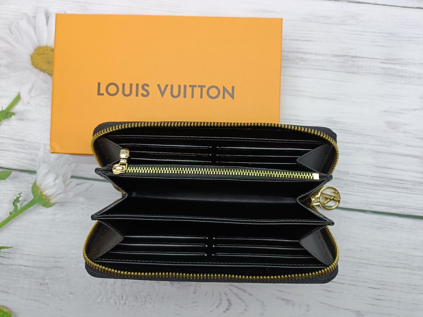 Louis Vuitton Classic Black Clutch Bag