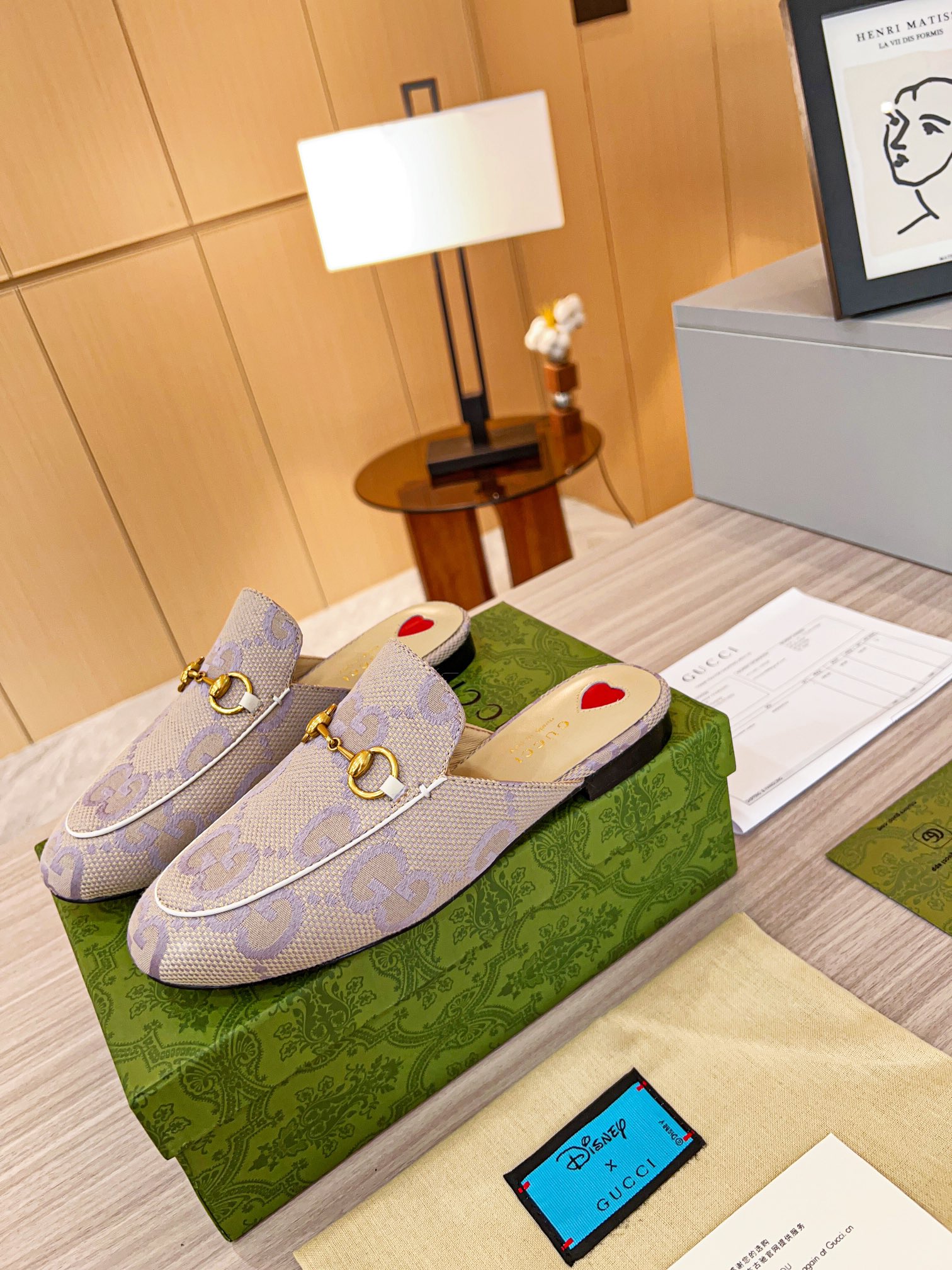 Gucci Classic Printed Mule Shoes