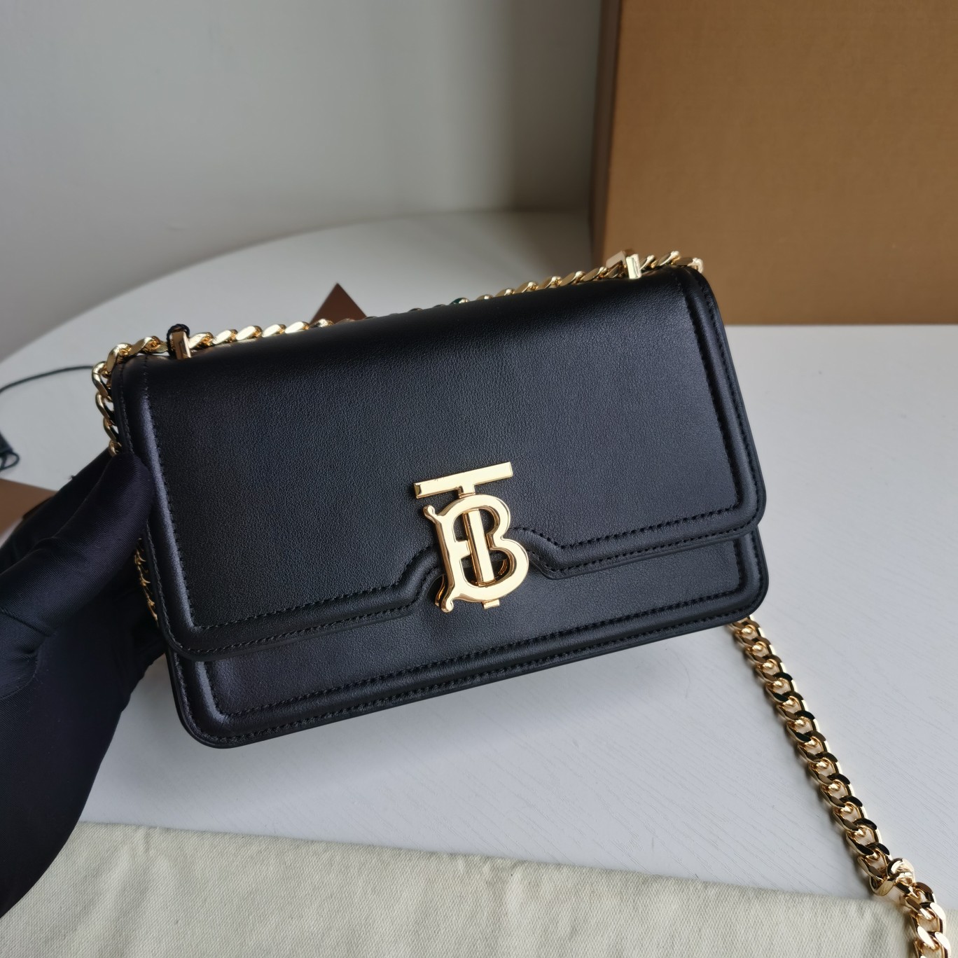 Burberry Leather Chain Bag