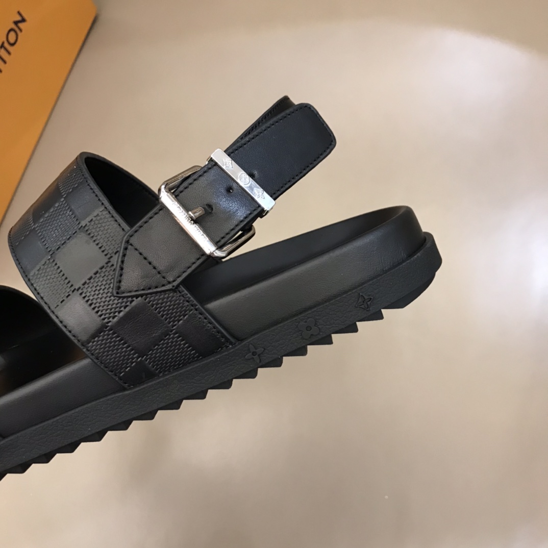 Louis Vuitton Black Sandals