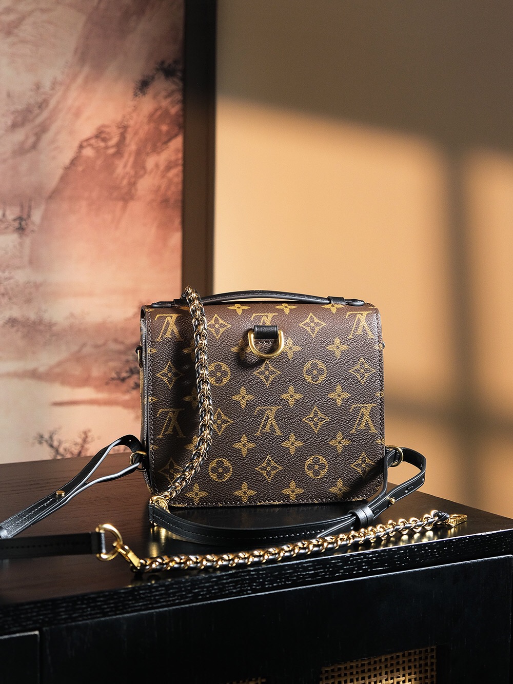 LV Chipped Courier Bag