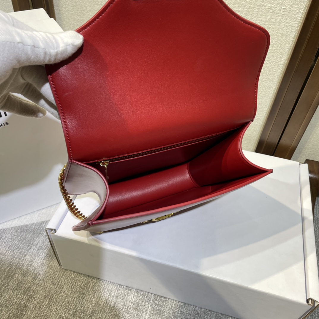 Original big brand luxury goods 1:1 high-end quality top qualityCeline's new Super A show triumphal arch chain square bagOriginal big brand luxury goods 1:1 high-end quality top original size copy