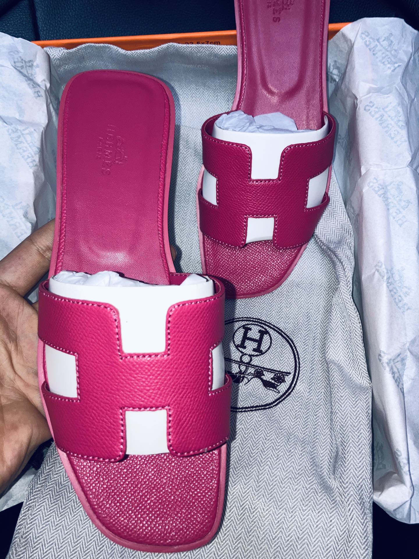 Hermes Cowhide Sandals