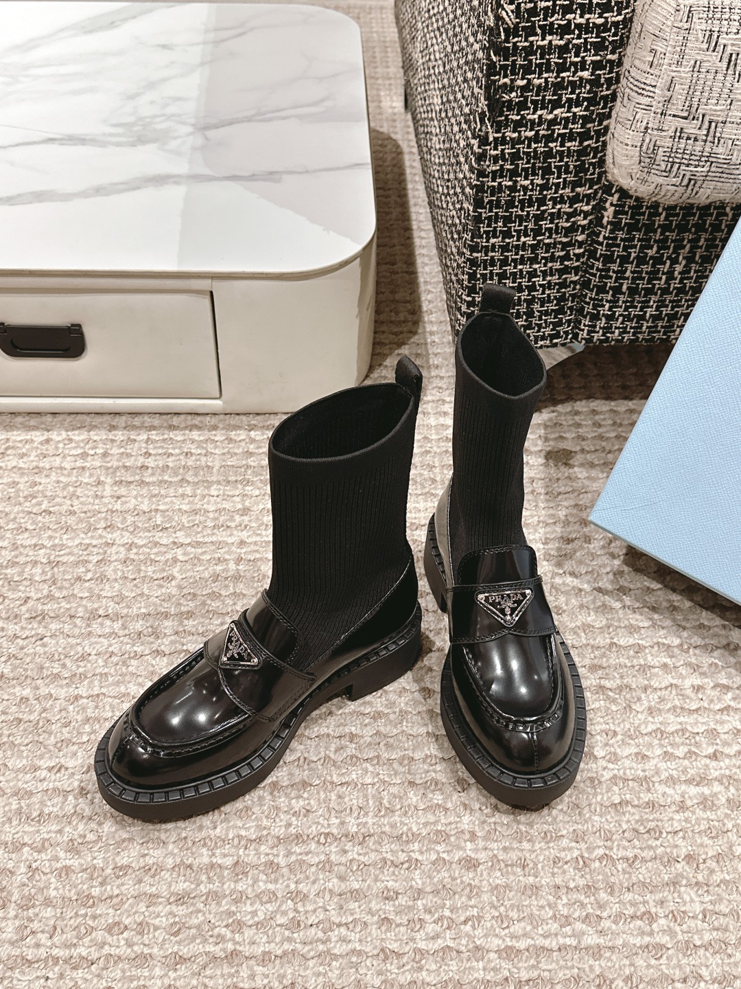 Prada Sheepskin Boots