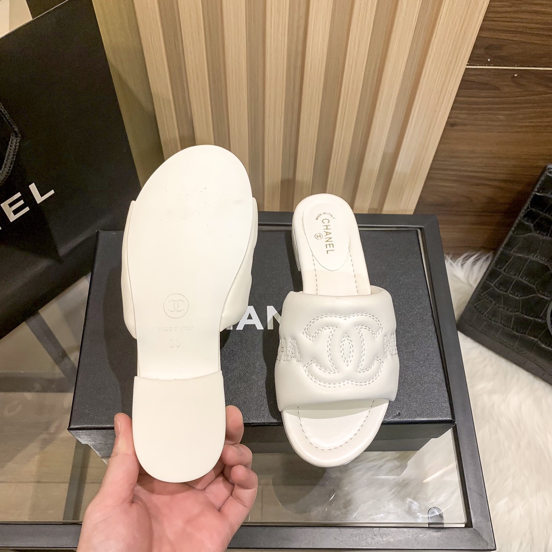 Chanel Soft Suede Slippers