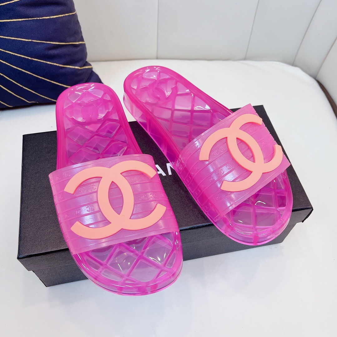 Chanel Crystal Couple Slippers