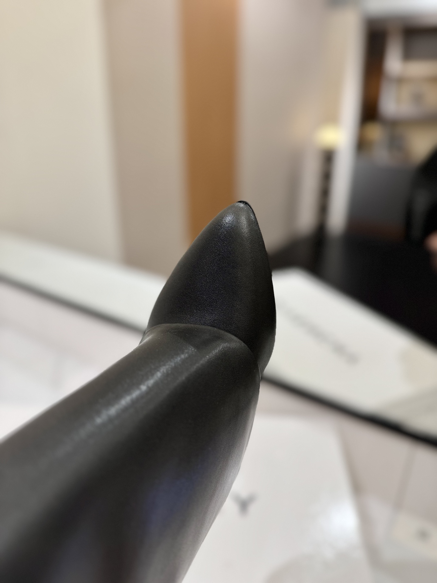 Givenchy Leather Pointed-Toe High-Heeled Long Boots