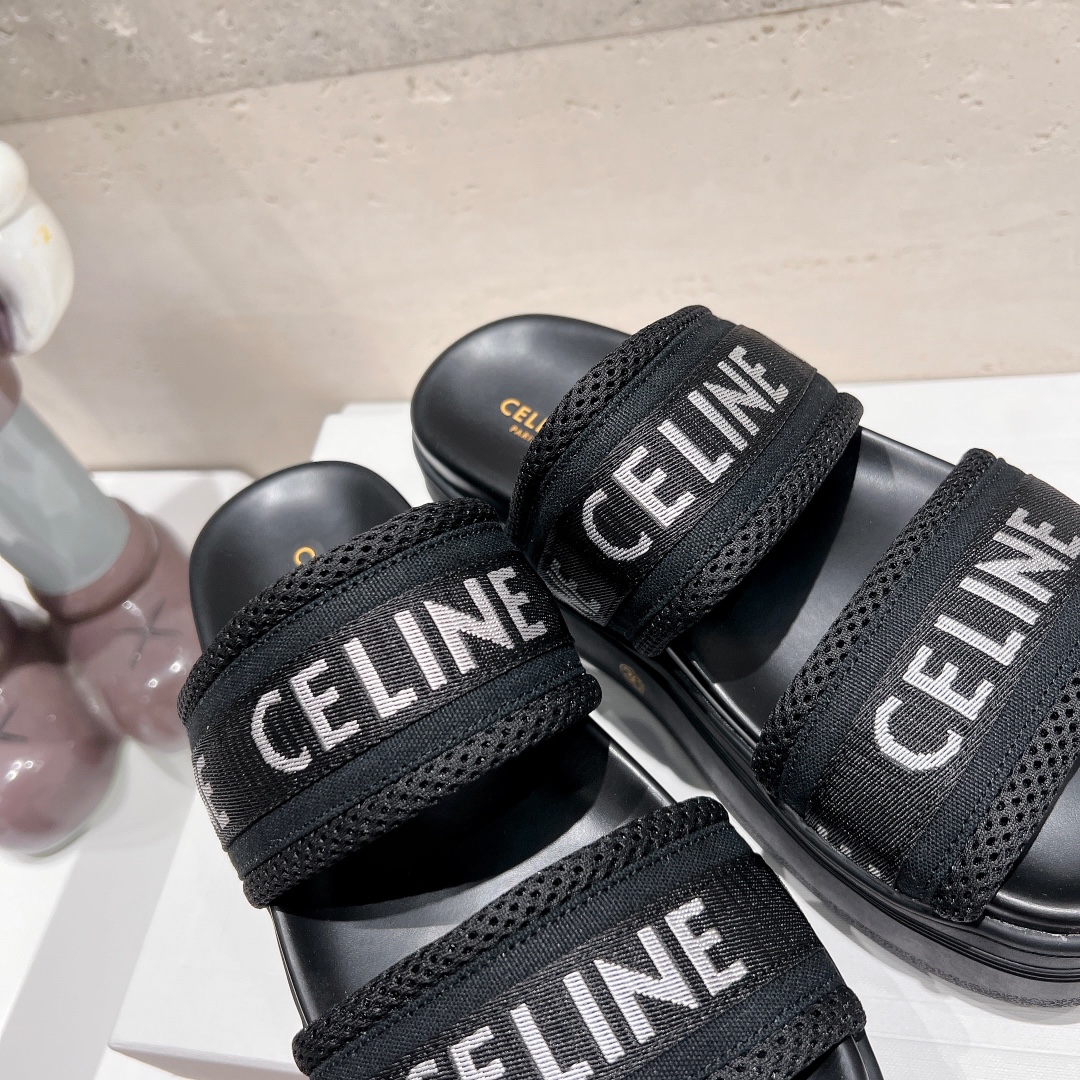 CELINE Platform Slippers