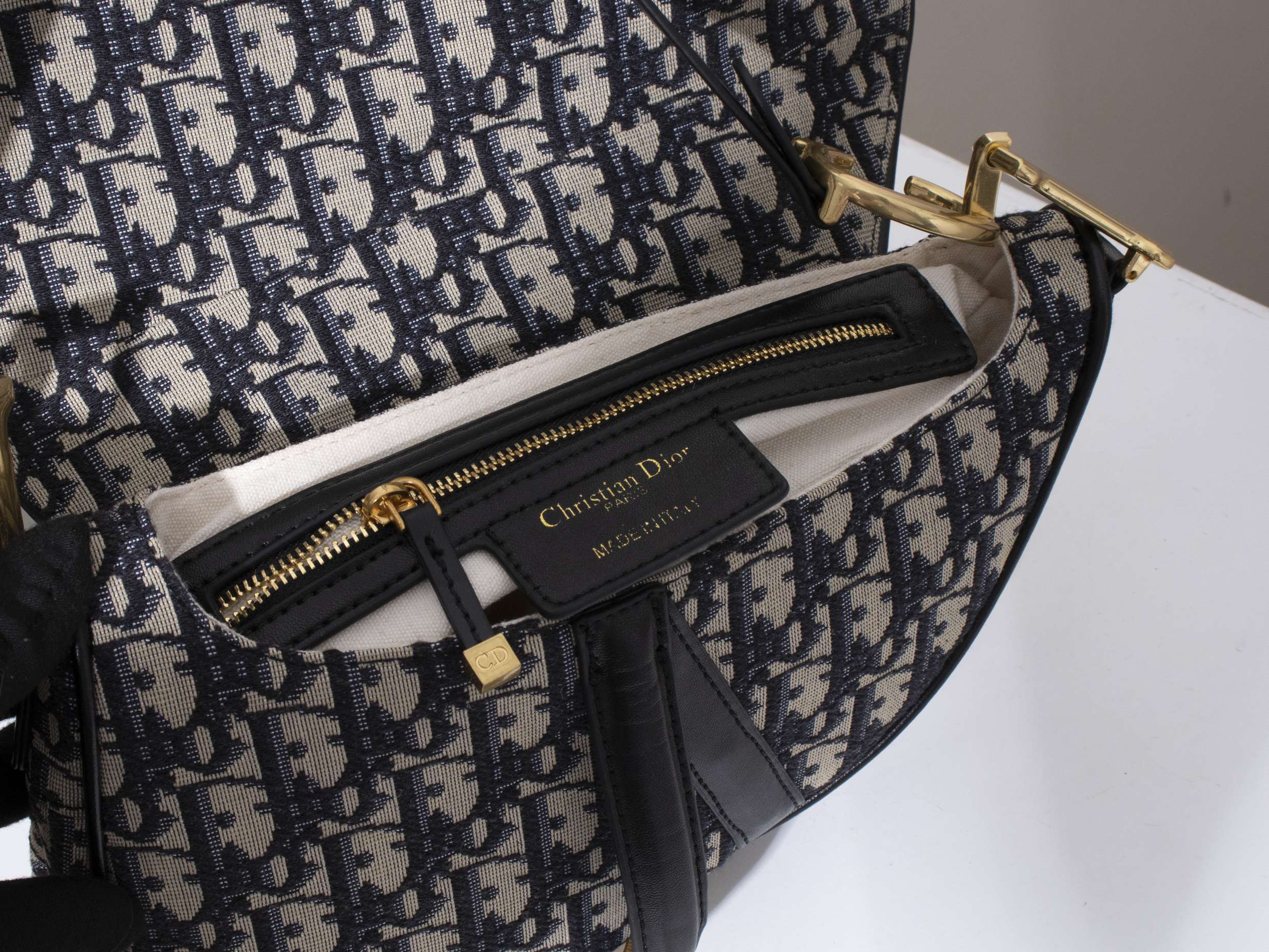 Dior Oblique Monogram Saddle Bag