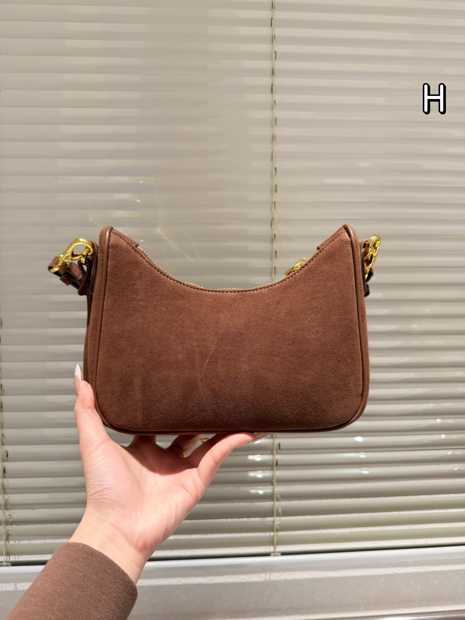 Prada Re-Edition Suede Shoulder/ Underarm Bag