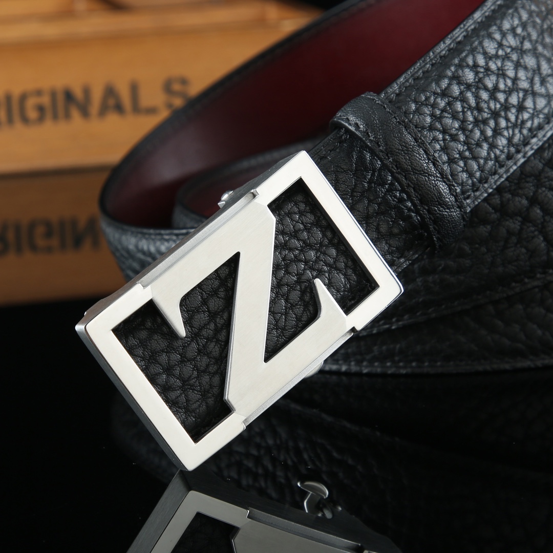 Z Logo Leather Belt