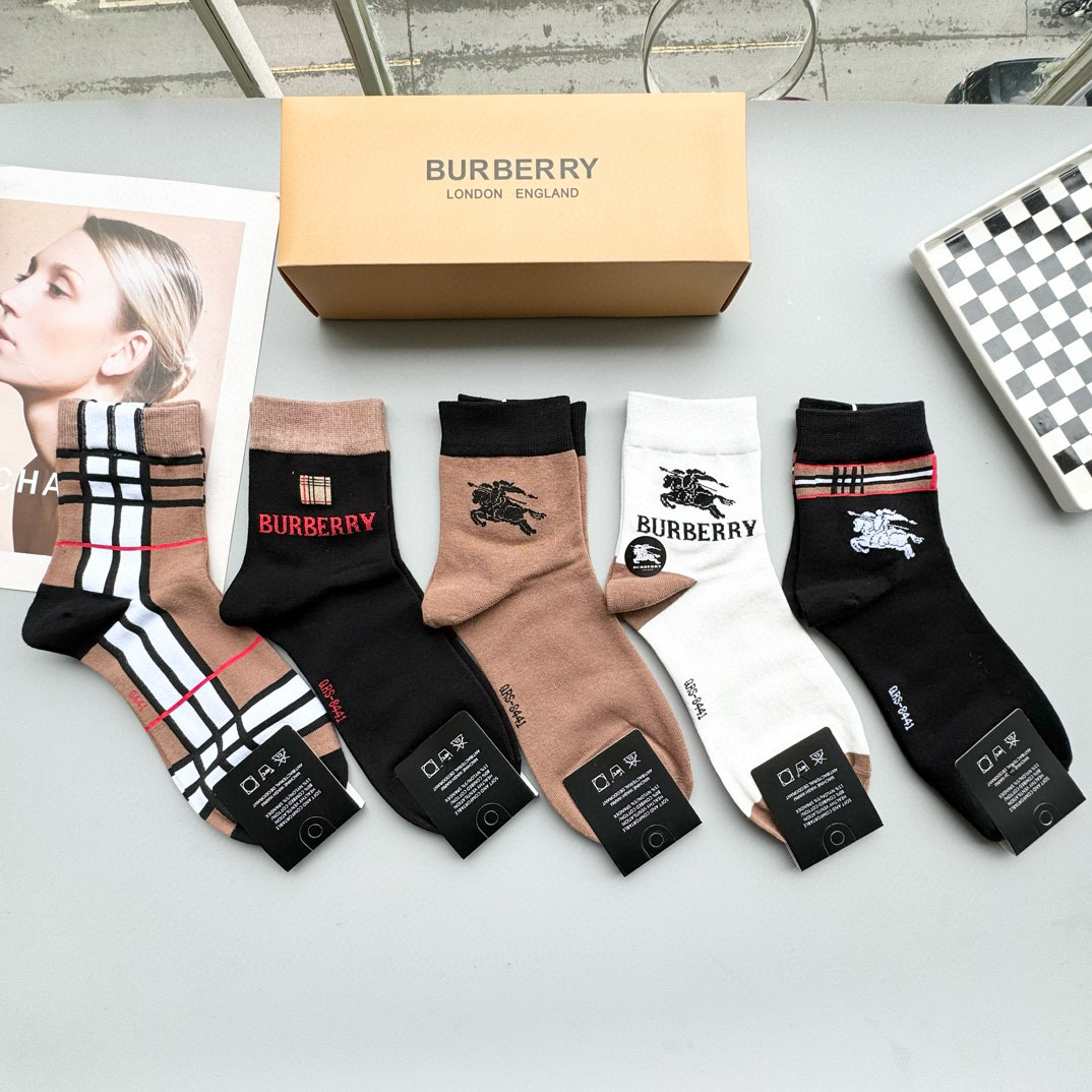 Burberry Bagot Mid-Calf Socks
