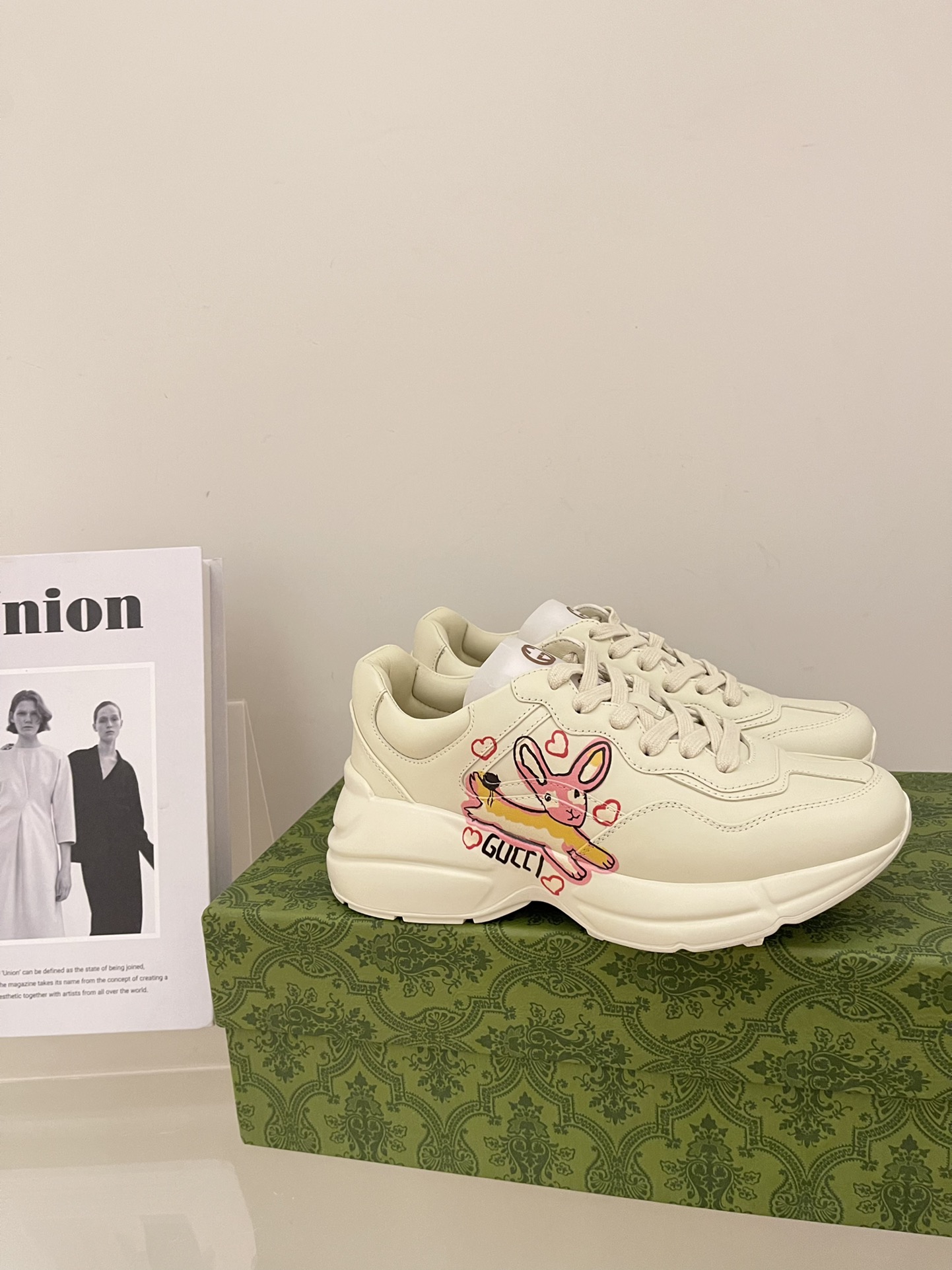 Gucci Leather Collaborative Chunky Sneakers