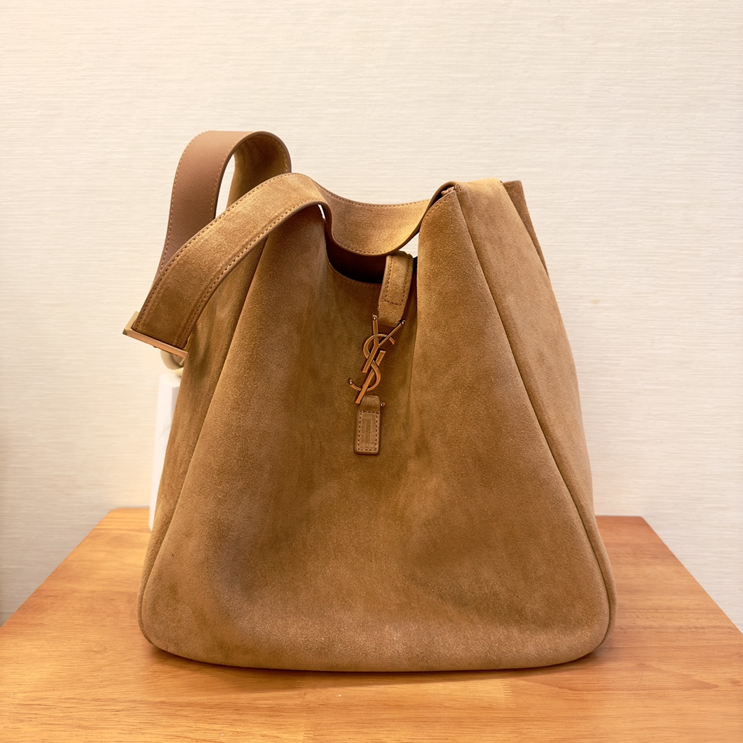 Saint Laurent Large Suede Hobo Underarm Bag