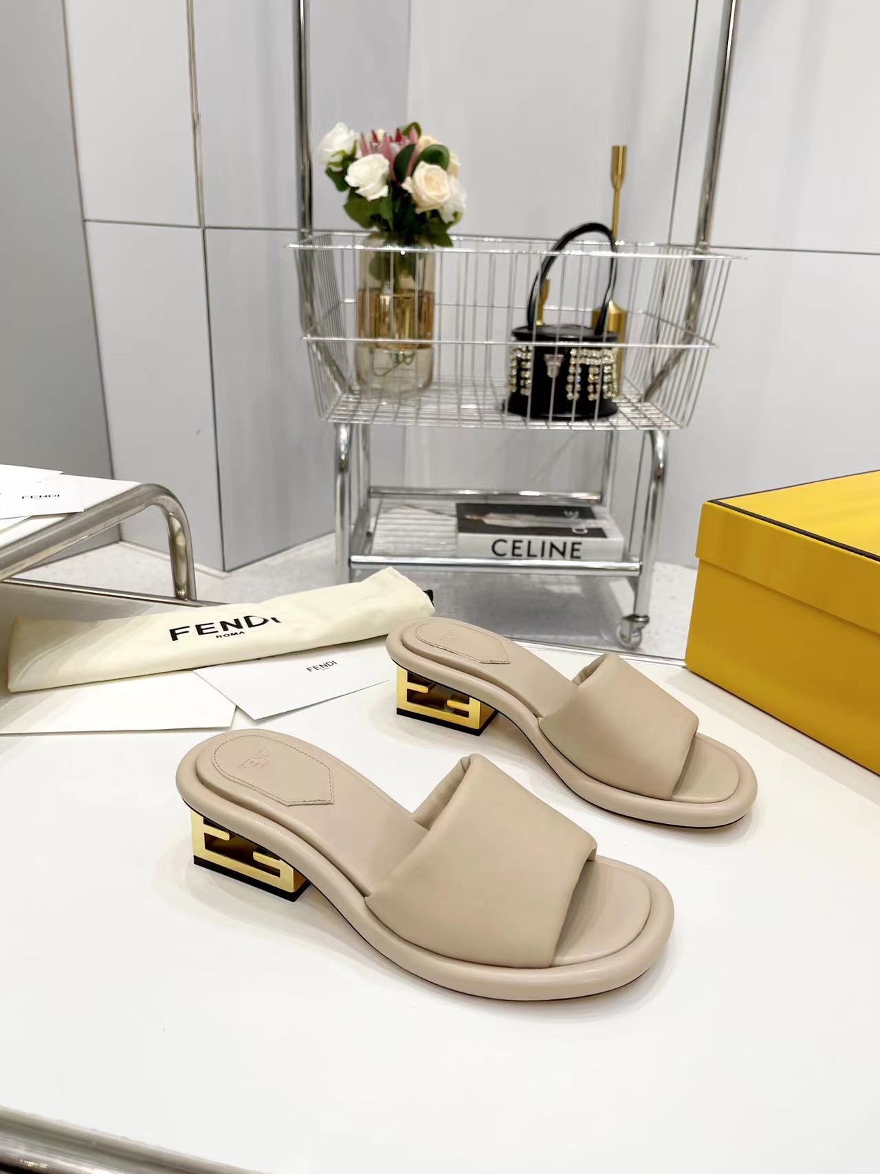 FENDI Water Platform Slippers