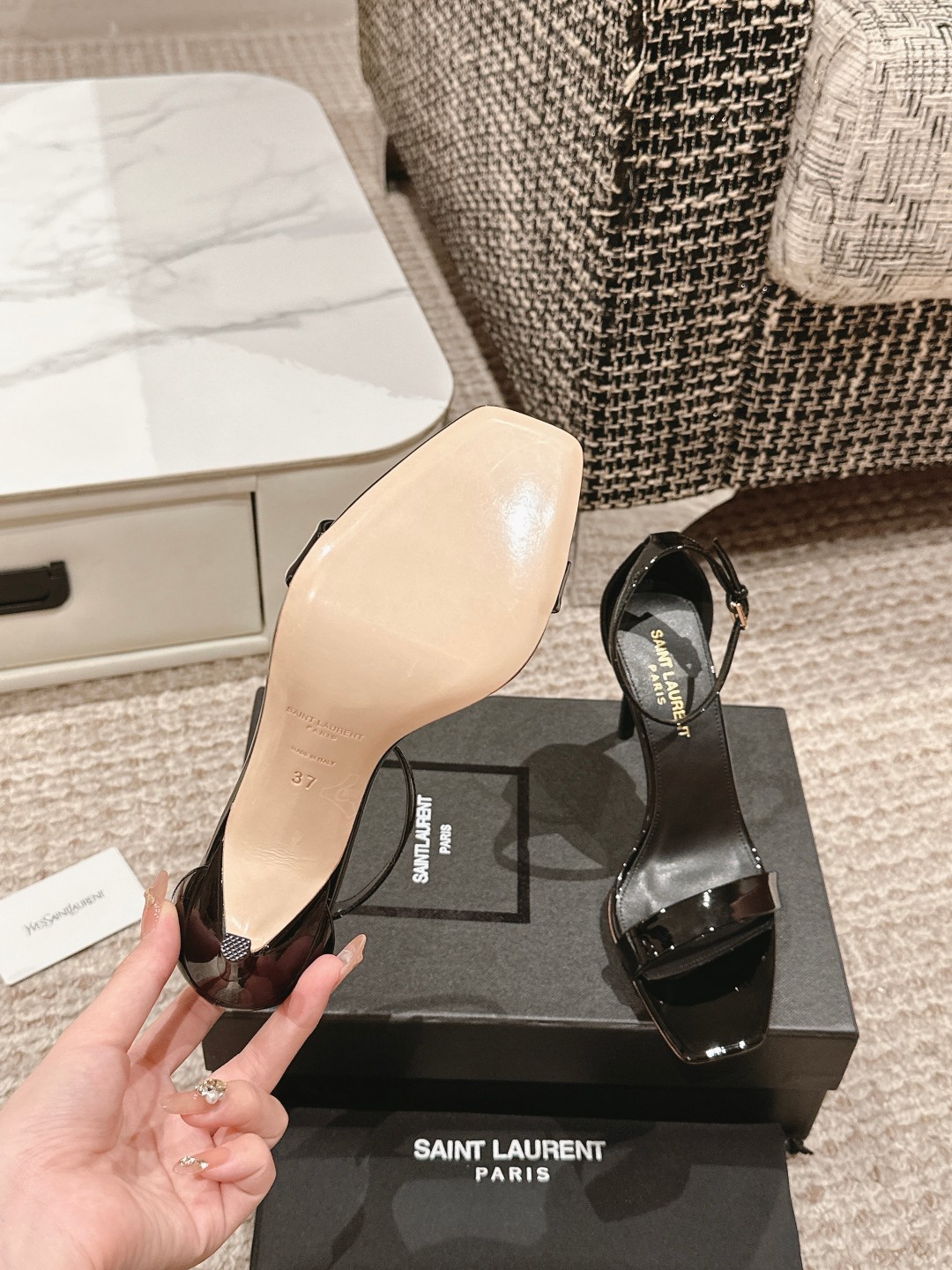 Saint Laurent Peekaboo High Heels