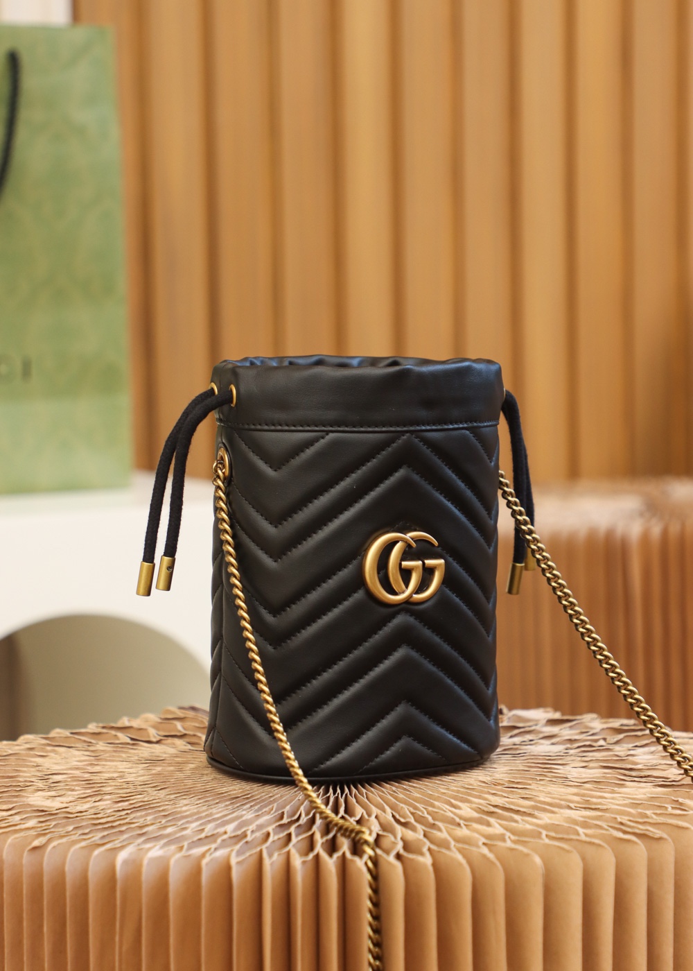 Gucci Lambskin Bucket Bag
