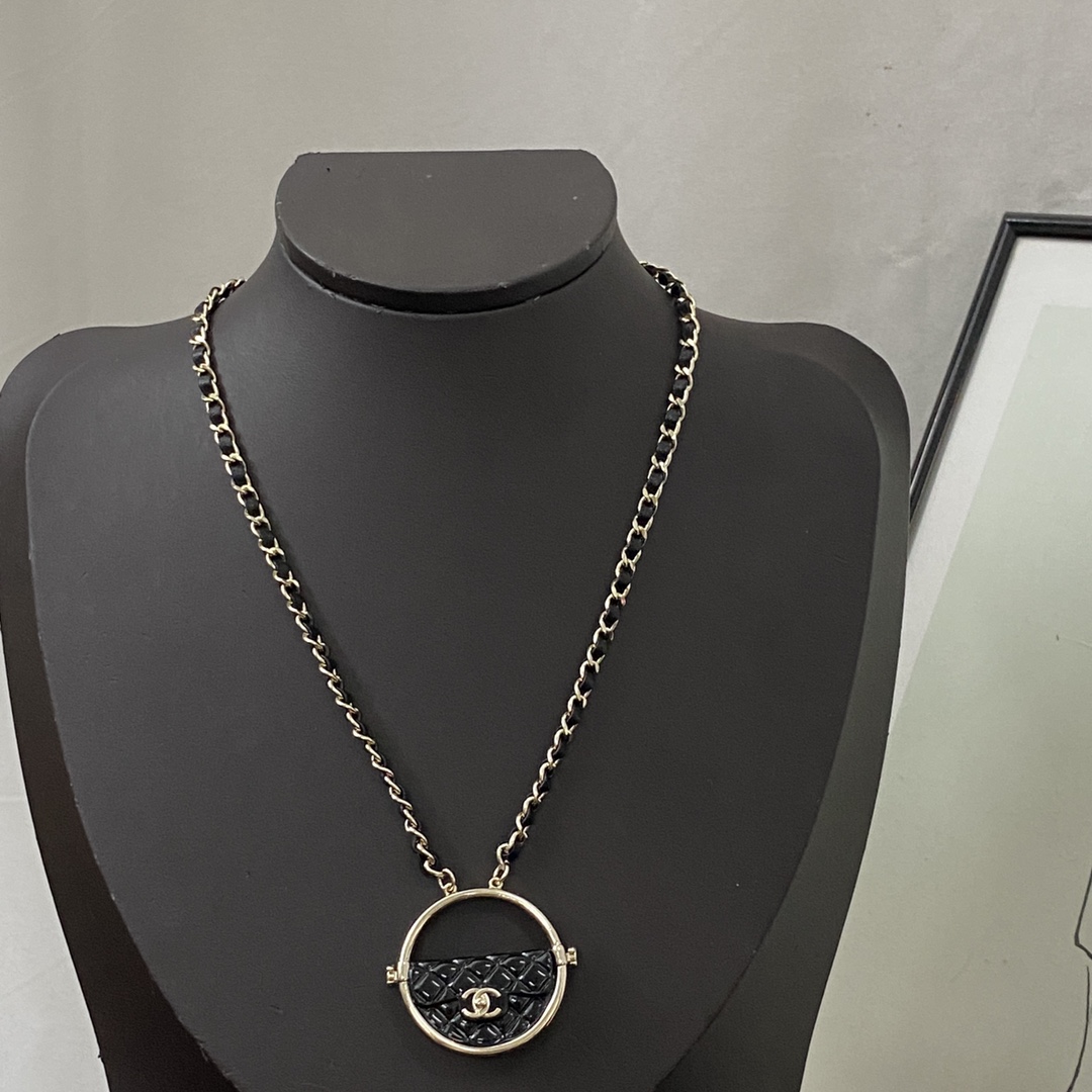 Chanel Circular Pendant Necklace