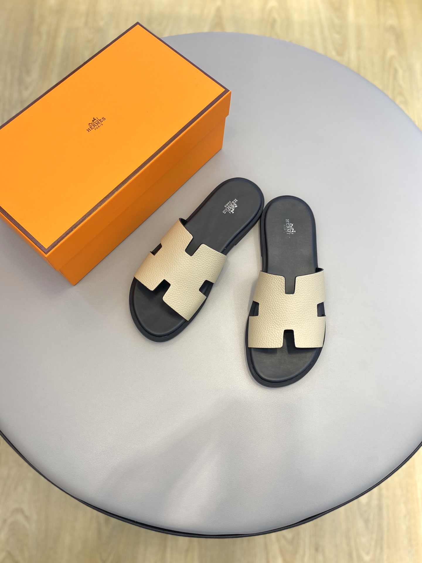 Hermès Classic H Logo Slip-On Sandals