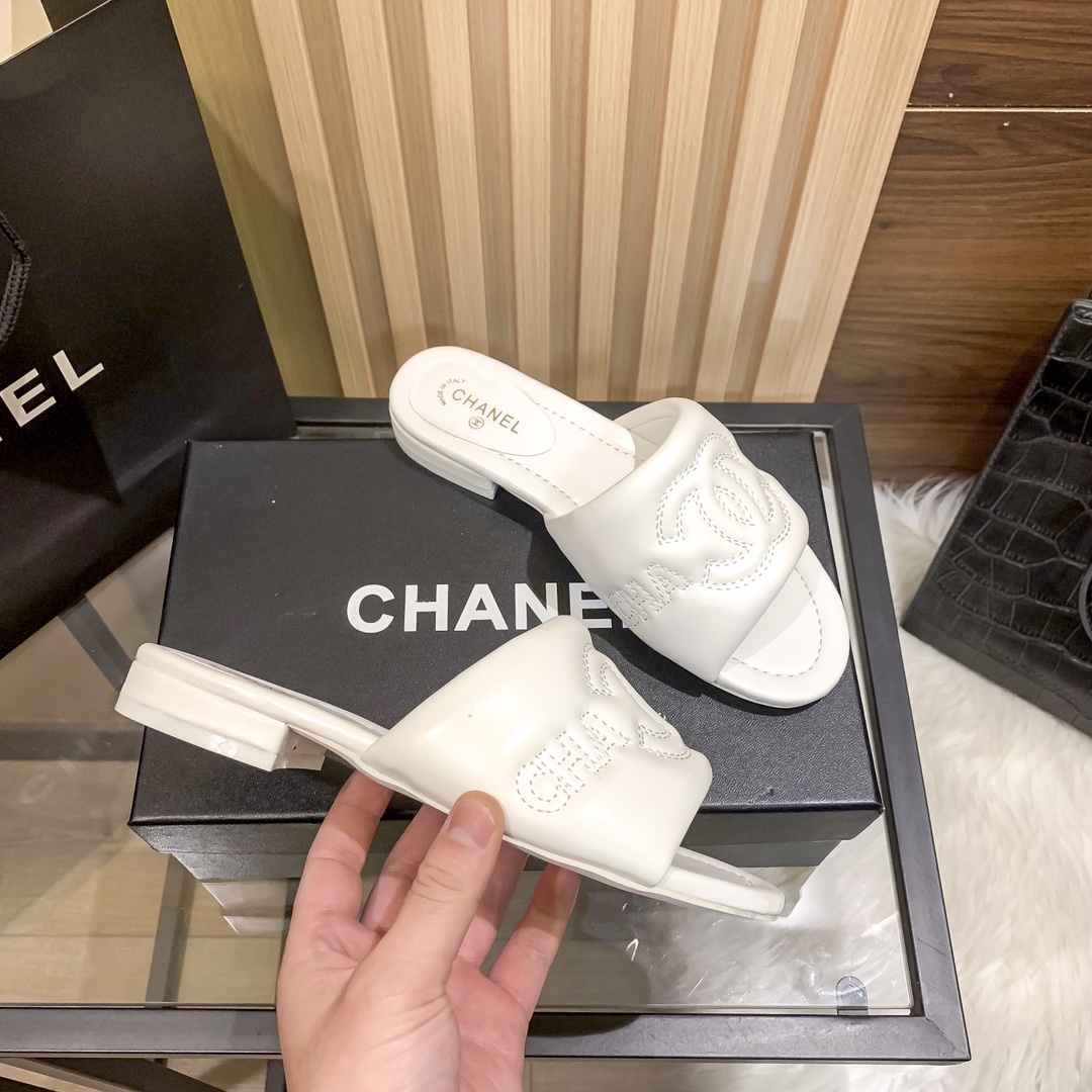 Chanel Soft Suede Slippers