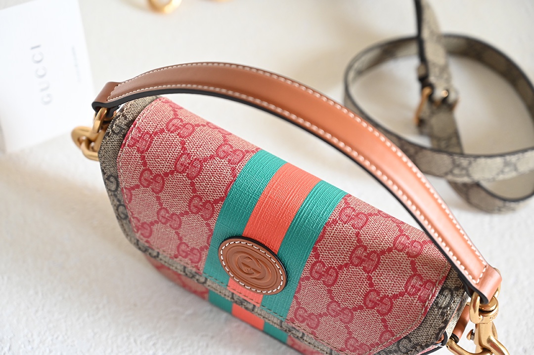 Gucci Pink Wild Boar Skin Clutch Bag