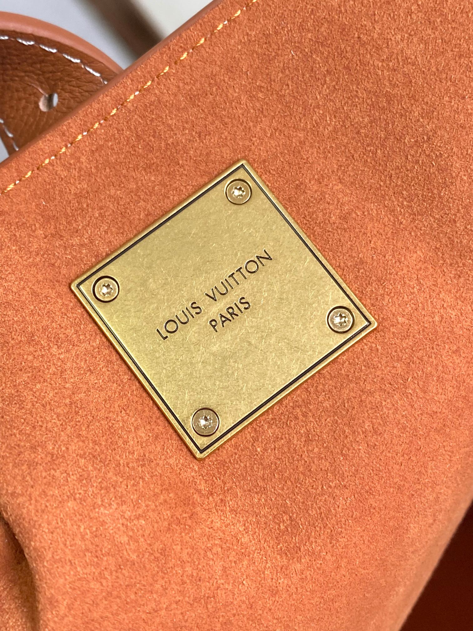 LV Low-Key Hobo Top-Grain Leather Tote Bag