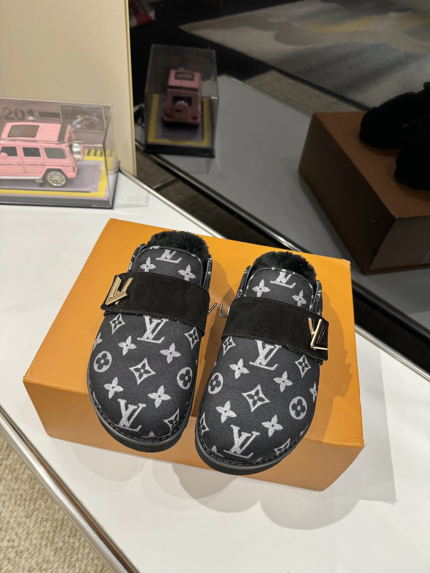 LV Wool Mule Shoes