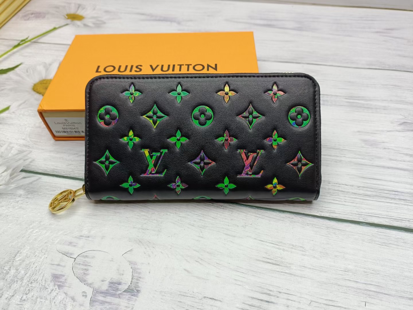 Louis Vuitton Classic Black Clutch Bag