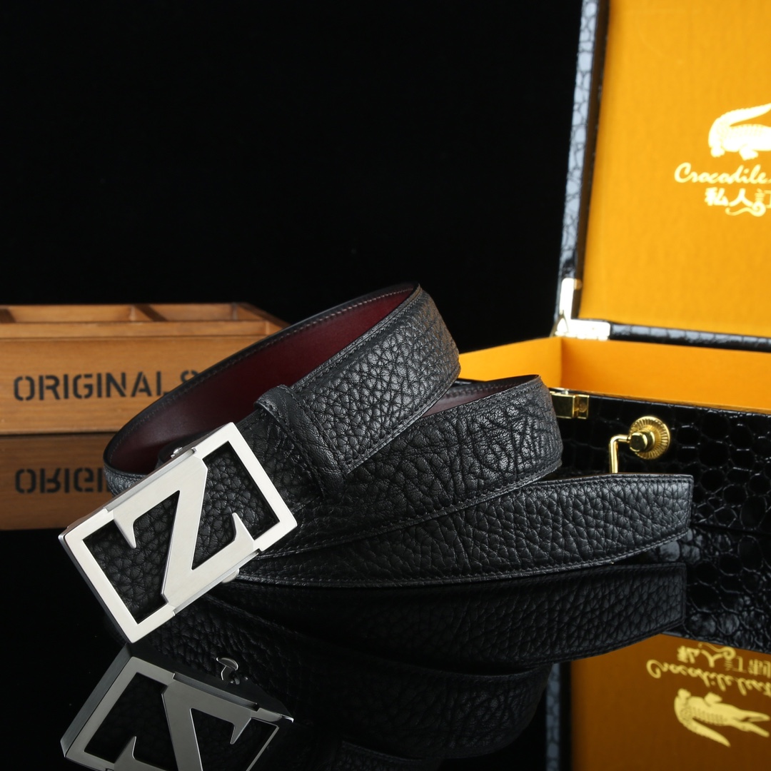 Z Logo Leather Belt