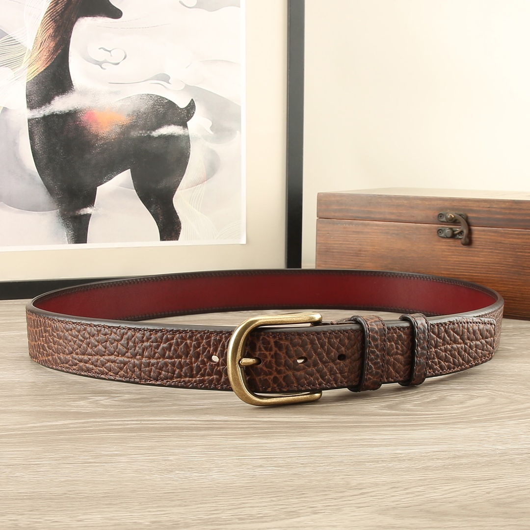 Premium Goatskin Leather Belt