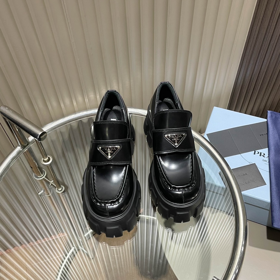 Prada Classic Catwalk Sheepskin Flats