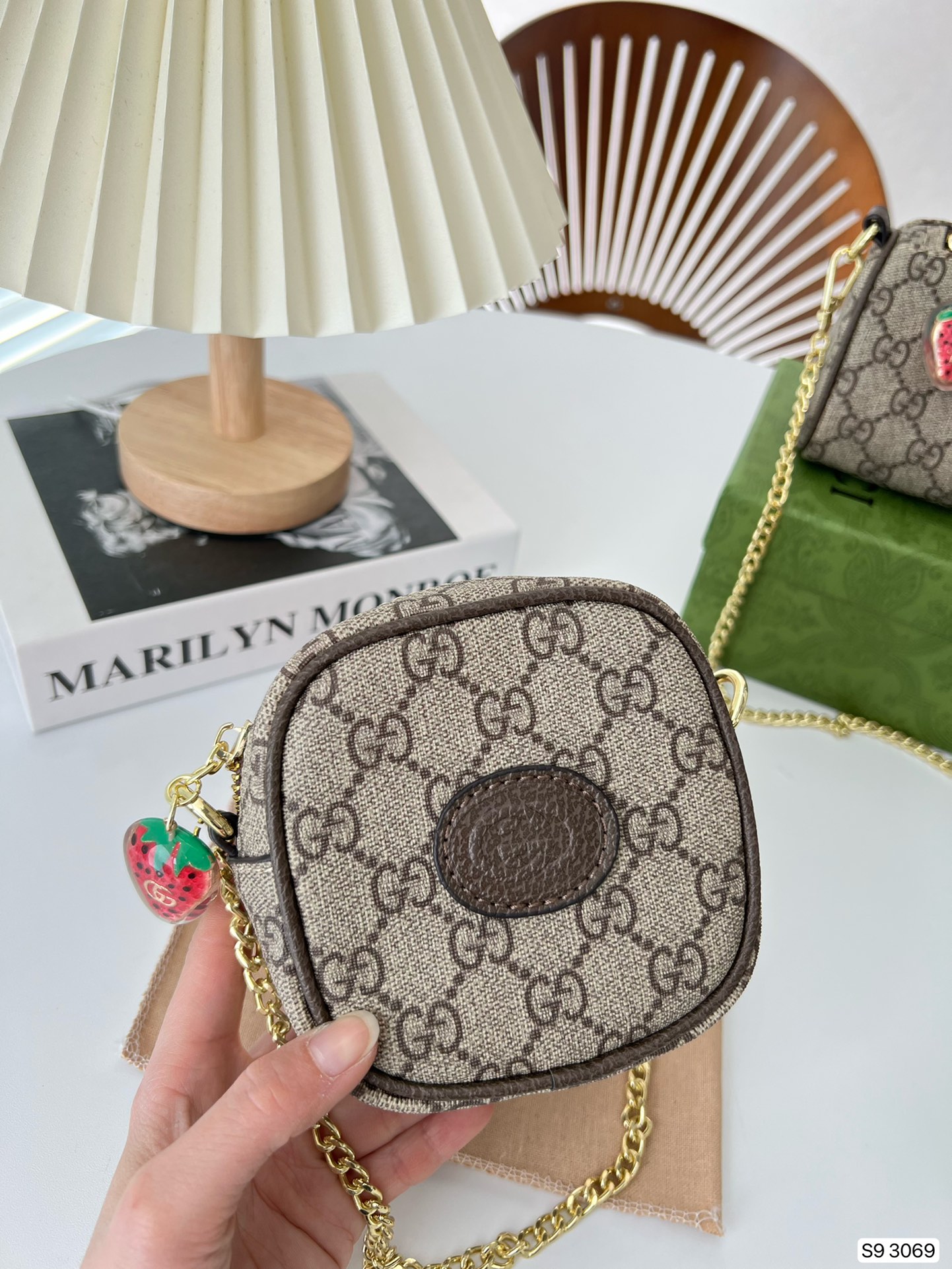 Gucci Classic Print Square Chain Bag